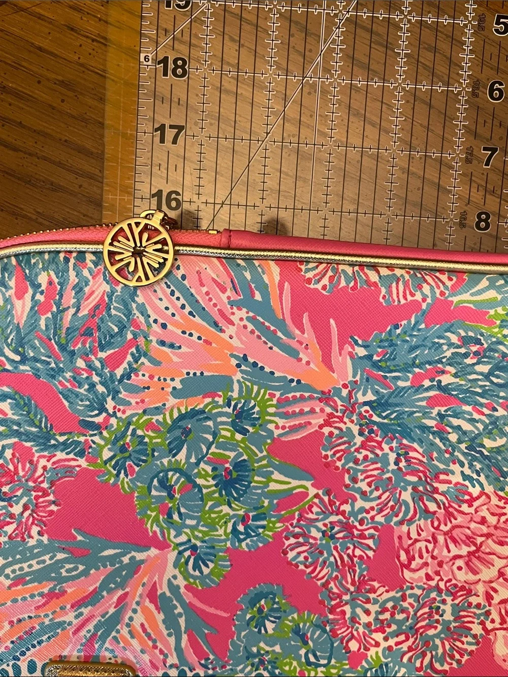 Lilly Pulitzer Pink Tropical Laptop Sleeve and pouch